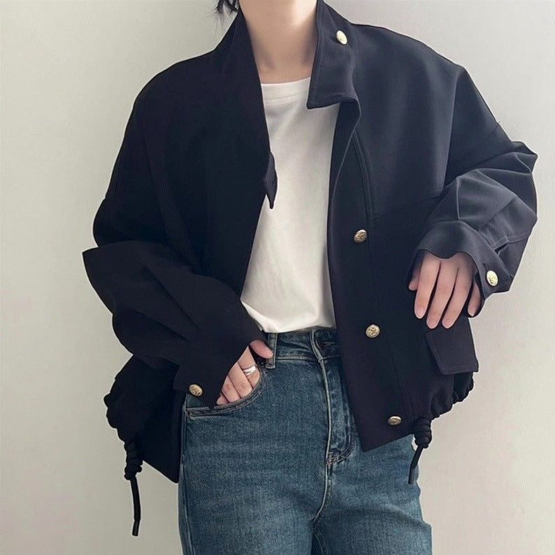 Long Sleeve Button Front Jacket