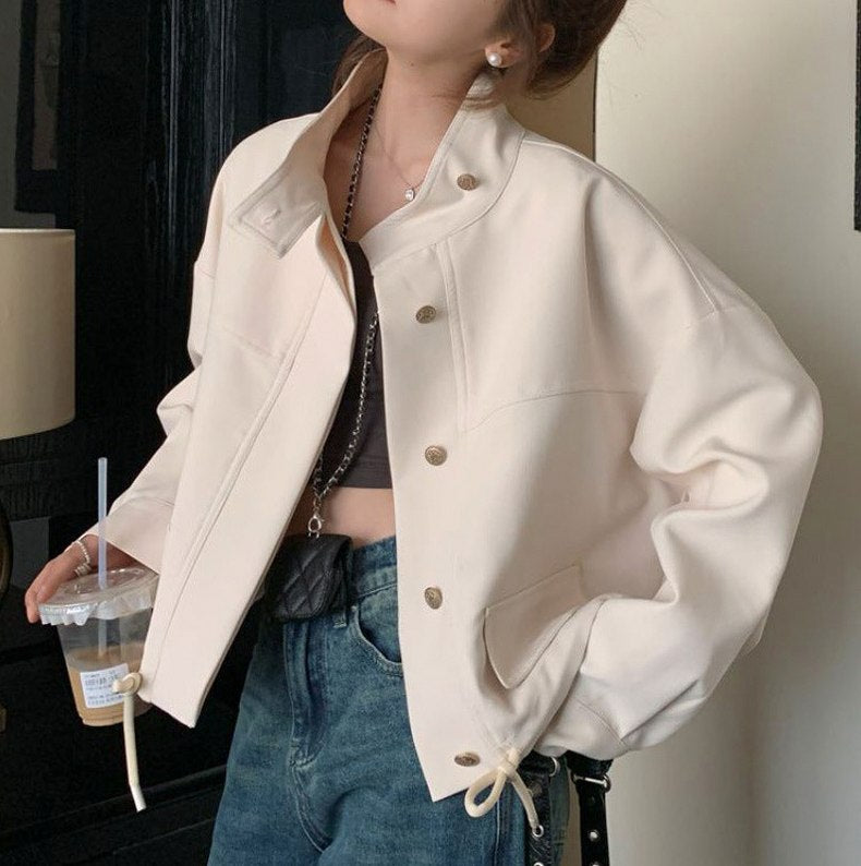 Long Sleeve Button Front Jacket