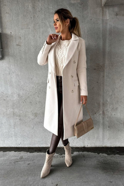 Long Sleeve Double Breasted Coat