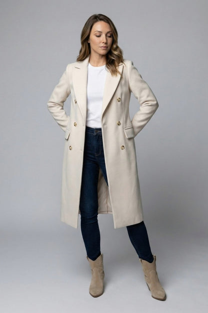 Long Sleeve Double Breasted Coat