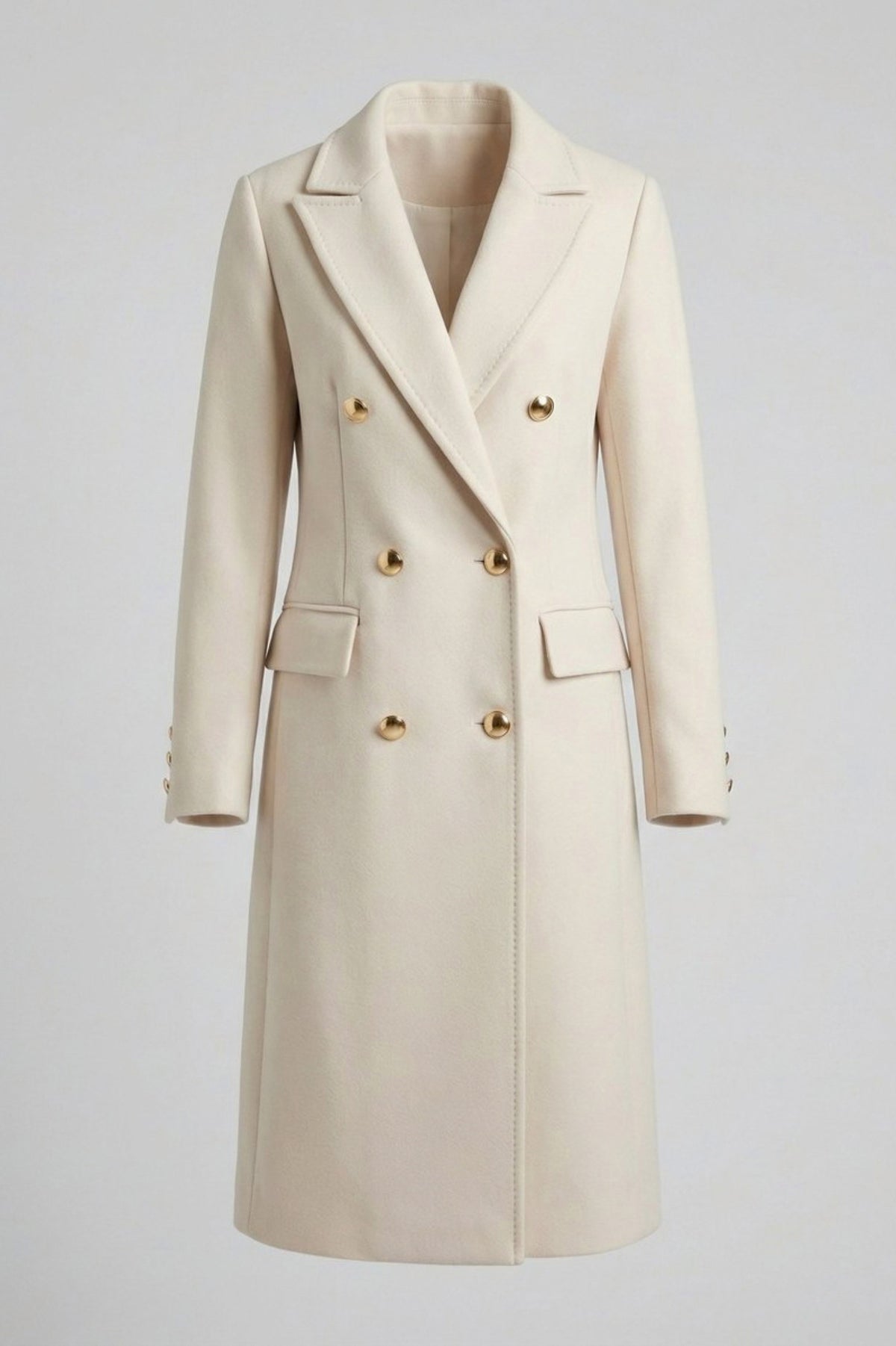 Long Sleeve Double Breasted Coat