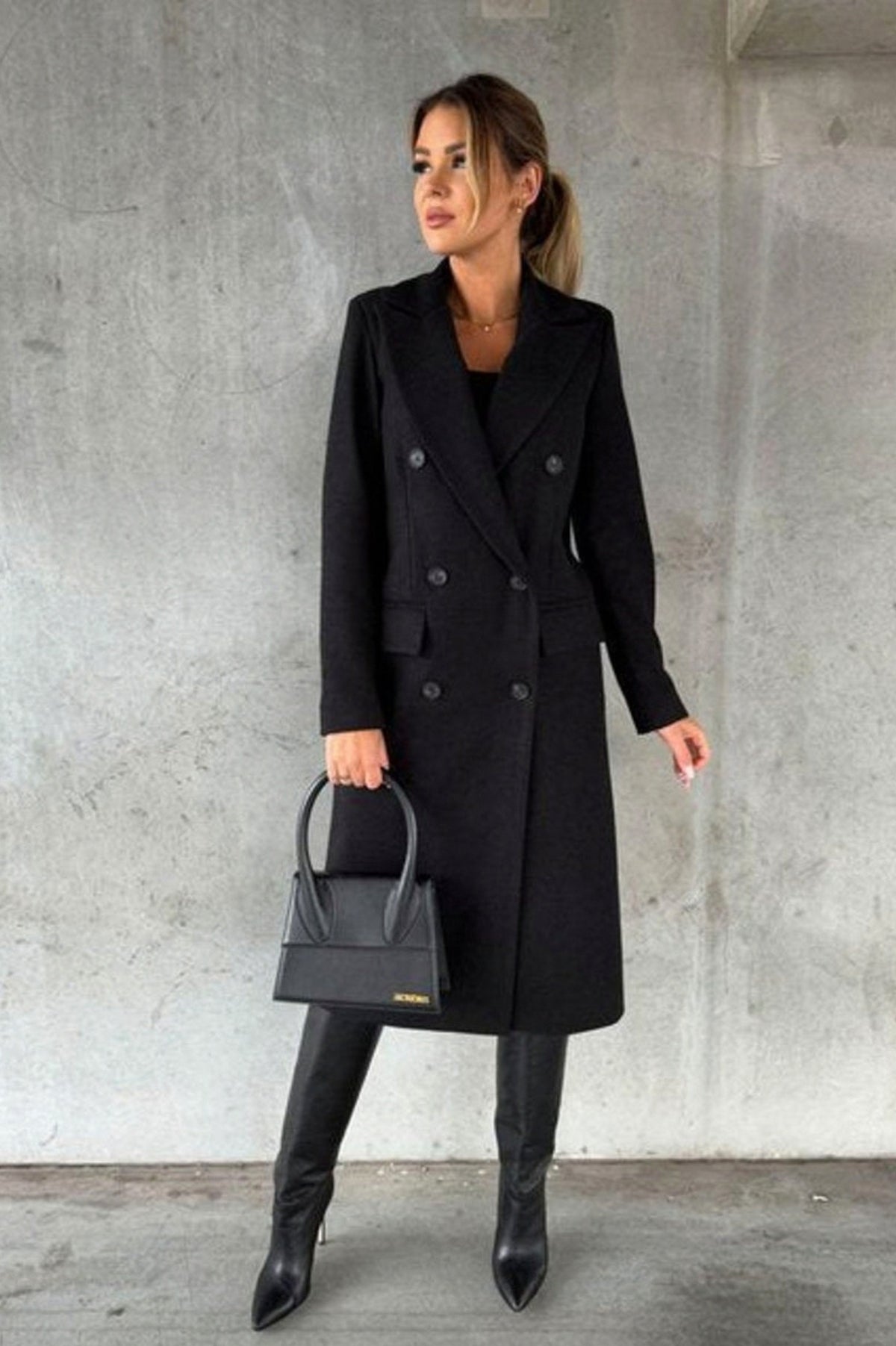 Long Sleeve Double Breasted Coat