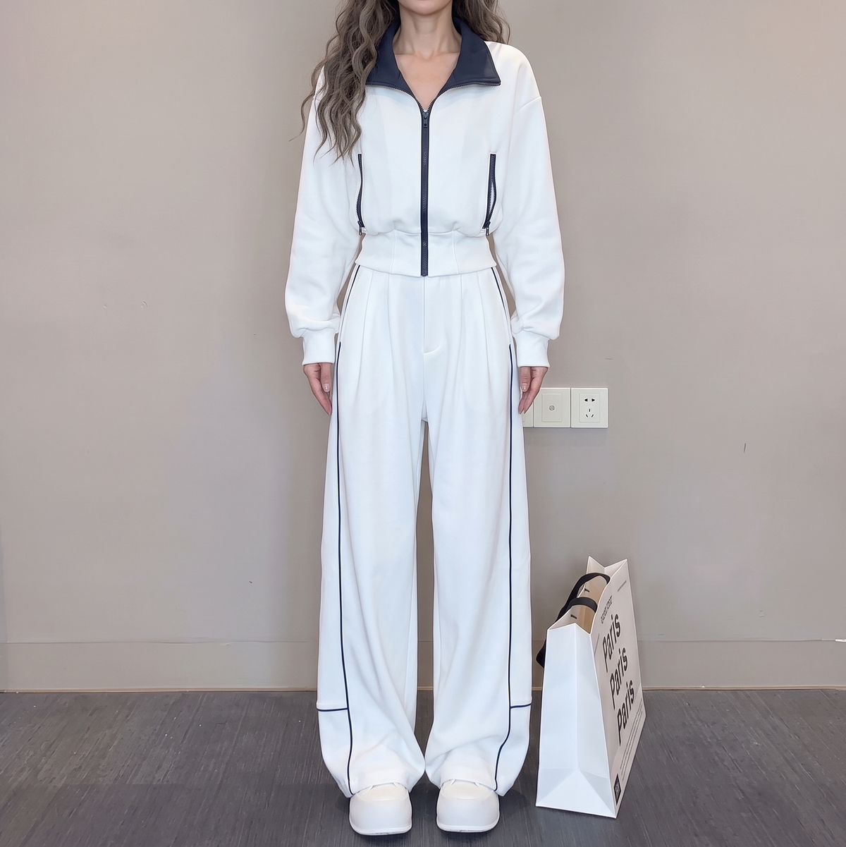 Long Sleeve Wide Leg Two Piece Set