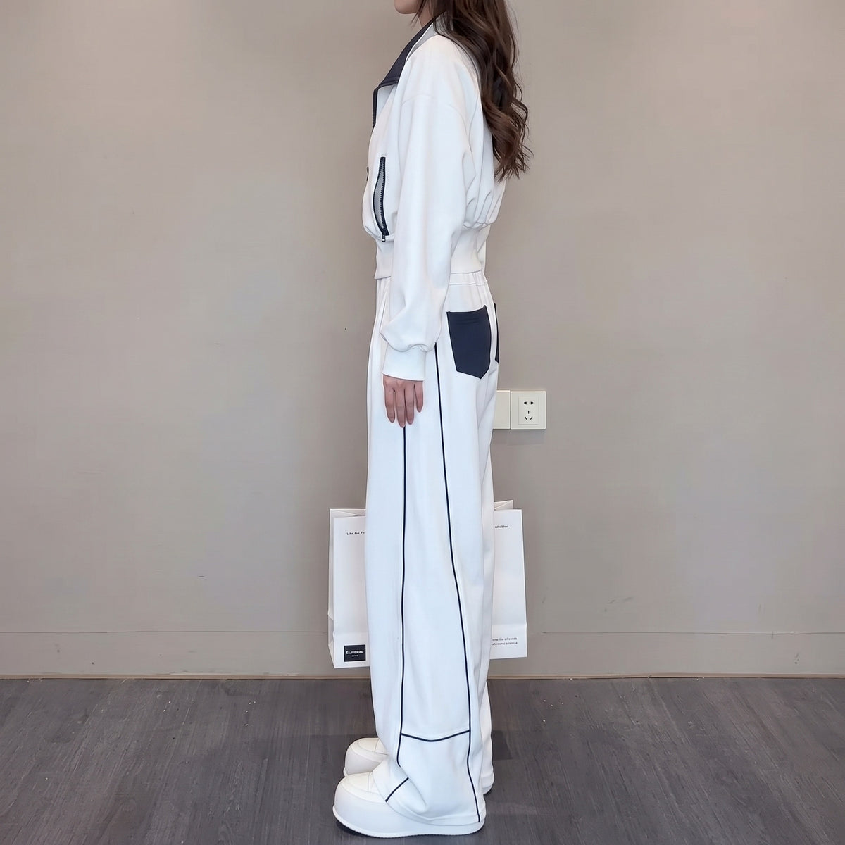 Long Sleeve Wide Leg Two Piece Set