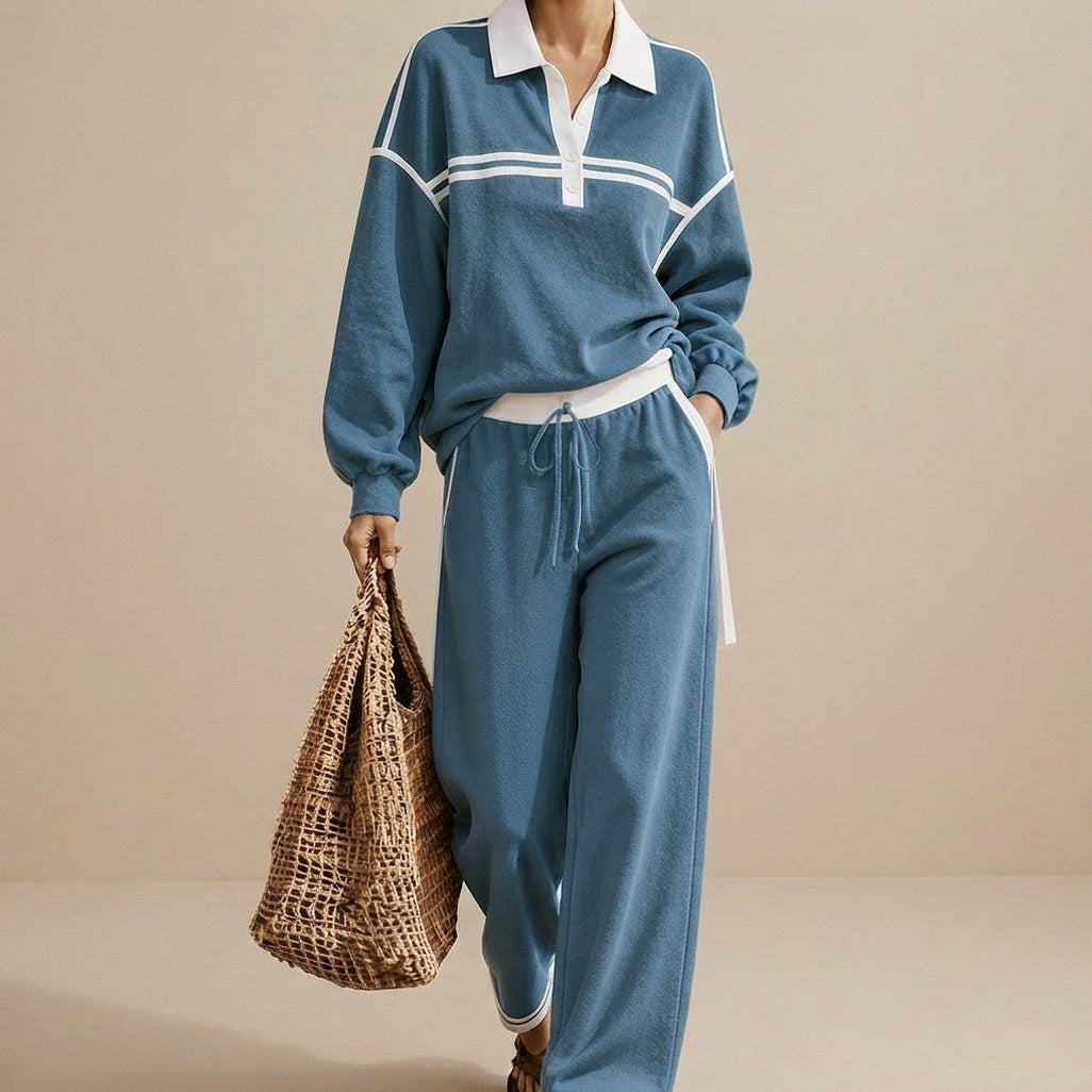 Long Sleeve Wide Leg Two Piece Set