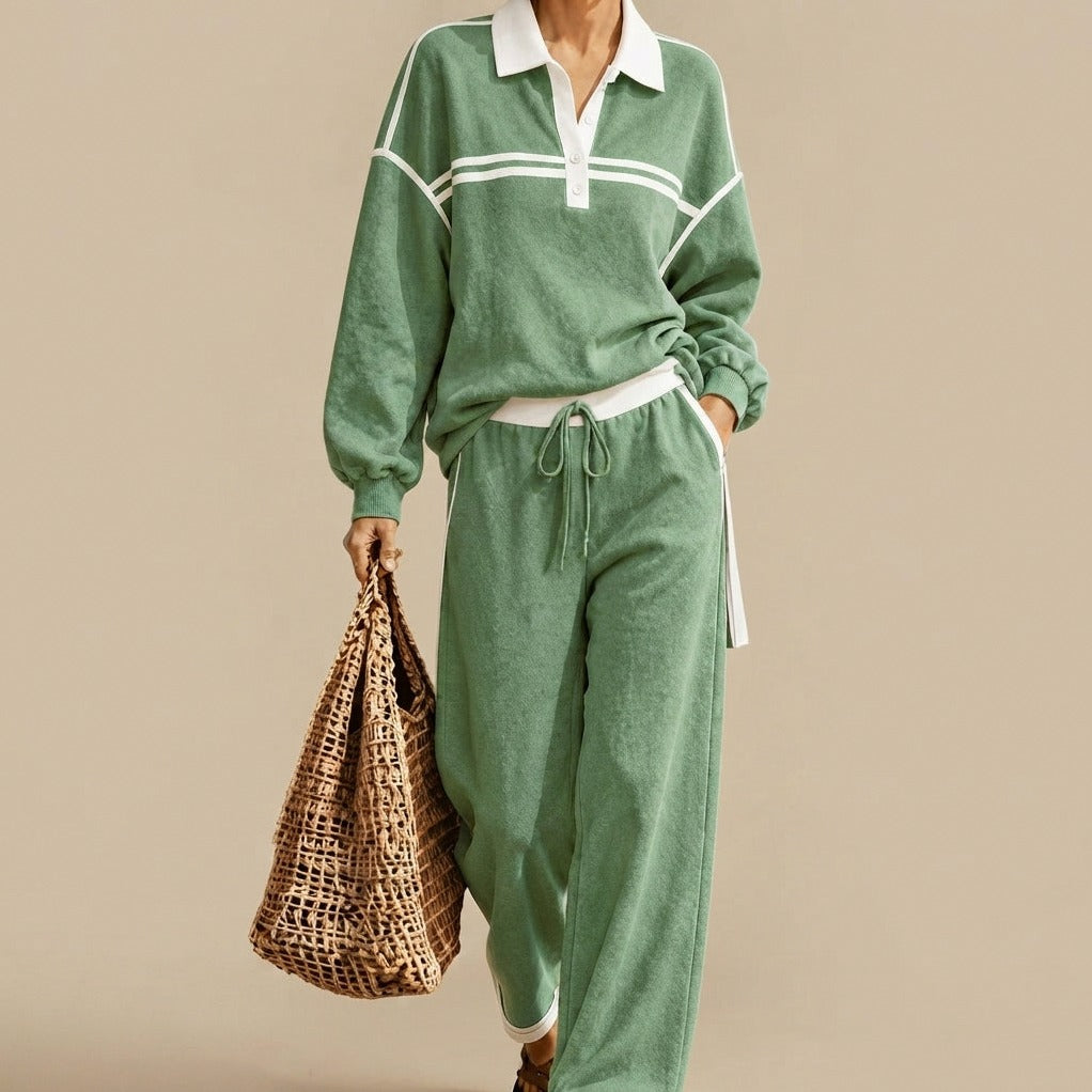 Long Sleeve Wide Leg Two Piece Set