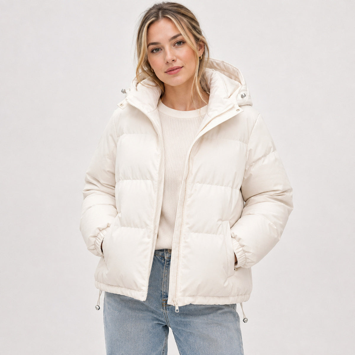 Quilted Hooded Puffer Jacket