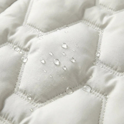 Quilted Long Sleeve Hooded Puffer Coat