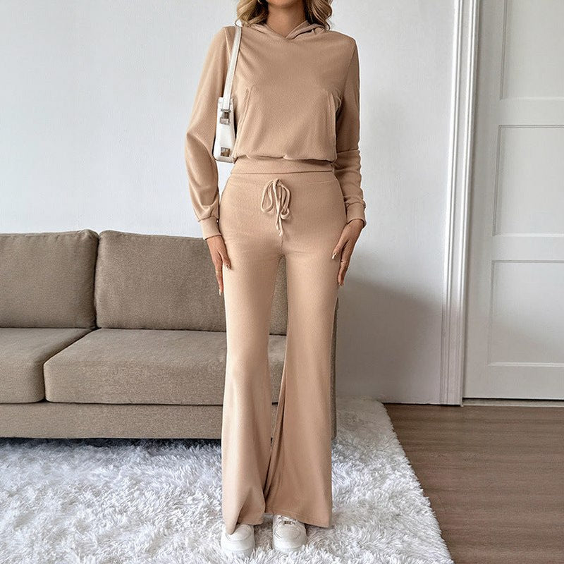 Ribbed Knit Long Sleeve Matching Set