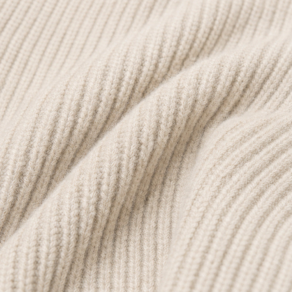 Ribbed Knit Button Front Long Sleeve Scalloped Hem Midi Sweater Dress