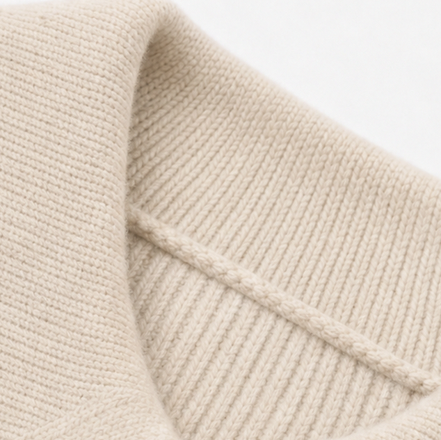 Ribbed Knit Button Front Long Sleeve Scalloped Hem Midi Sweater Dress