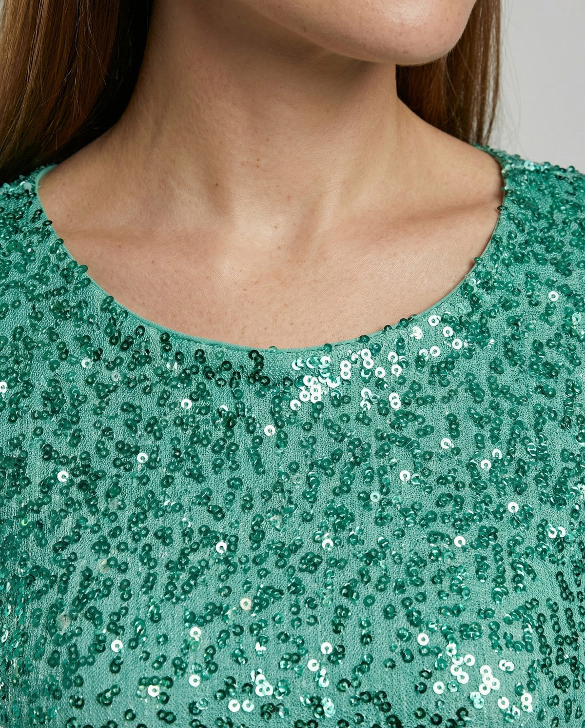 Sequin Long Sleeve Mini Dress