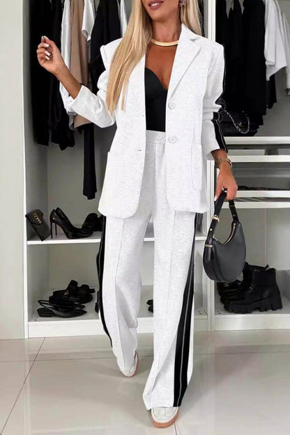 Striped Blazer Matching Set