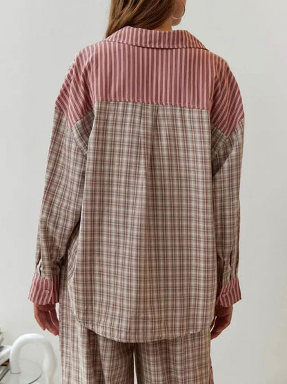 Striped Long Sleeve Matching Set