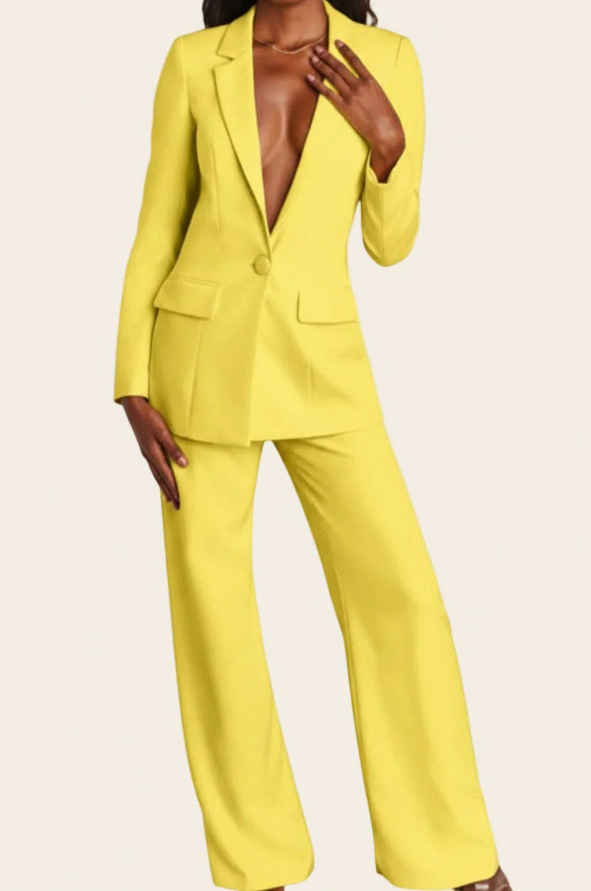 Tailored Long Sleeve Matching Set