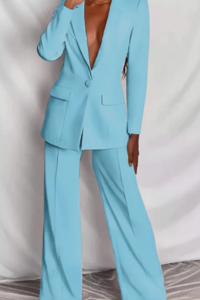 Tailored Long Sleeve Matching Set