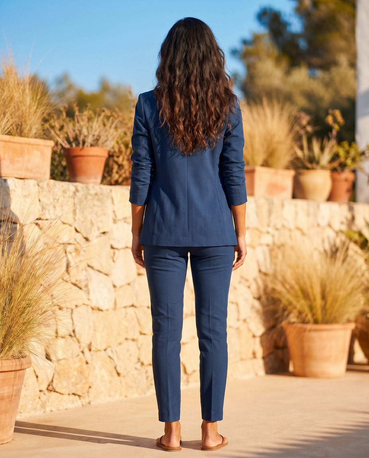 Tailored Long Sleeve Two Piece Set