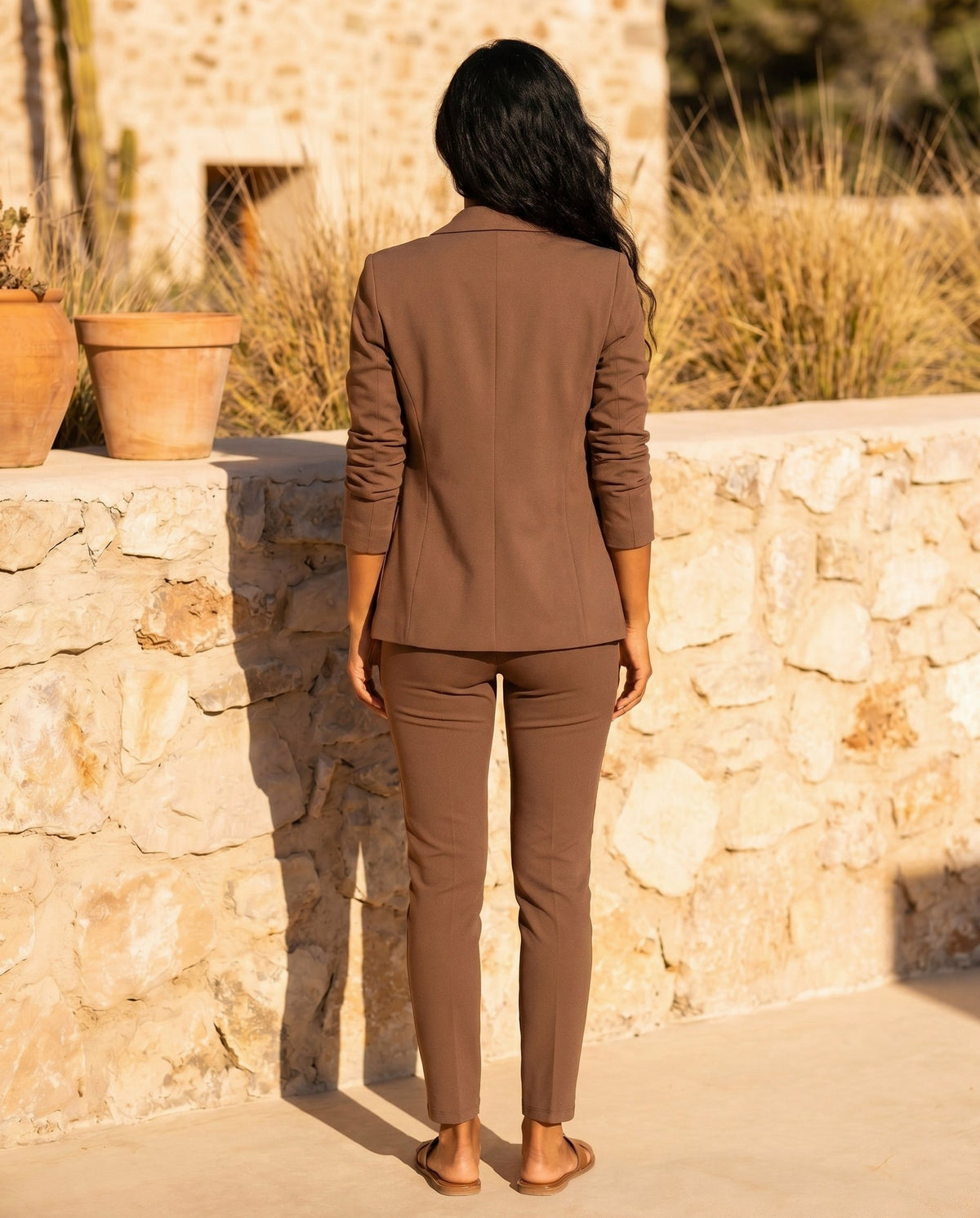 Tailored Long Sleeve Two Piece Set